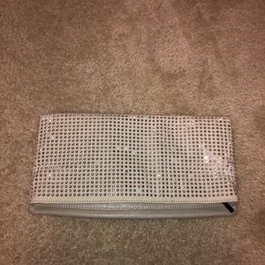 Bcbg generation grey party clutch